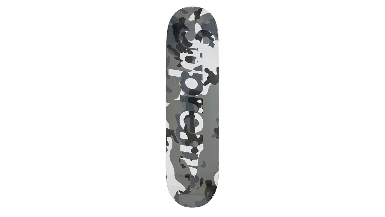 Supreme Camo Logo Skateboard Deck Snow Camo