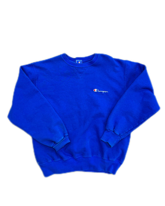 Vintage Champion Crewneck Blue