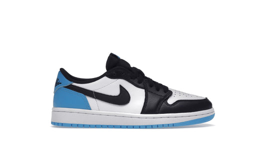 Jordan 1 Low Black Dark Powder Blue (Women’s)