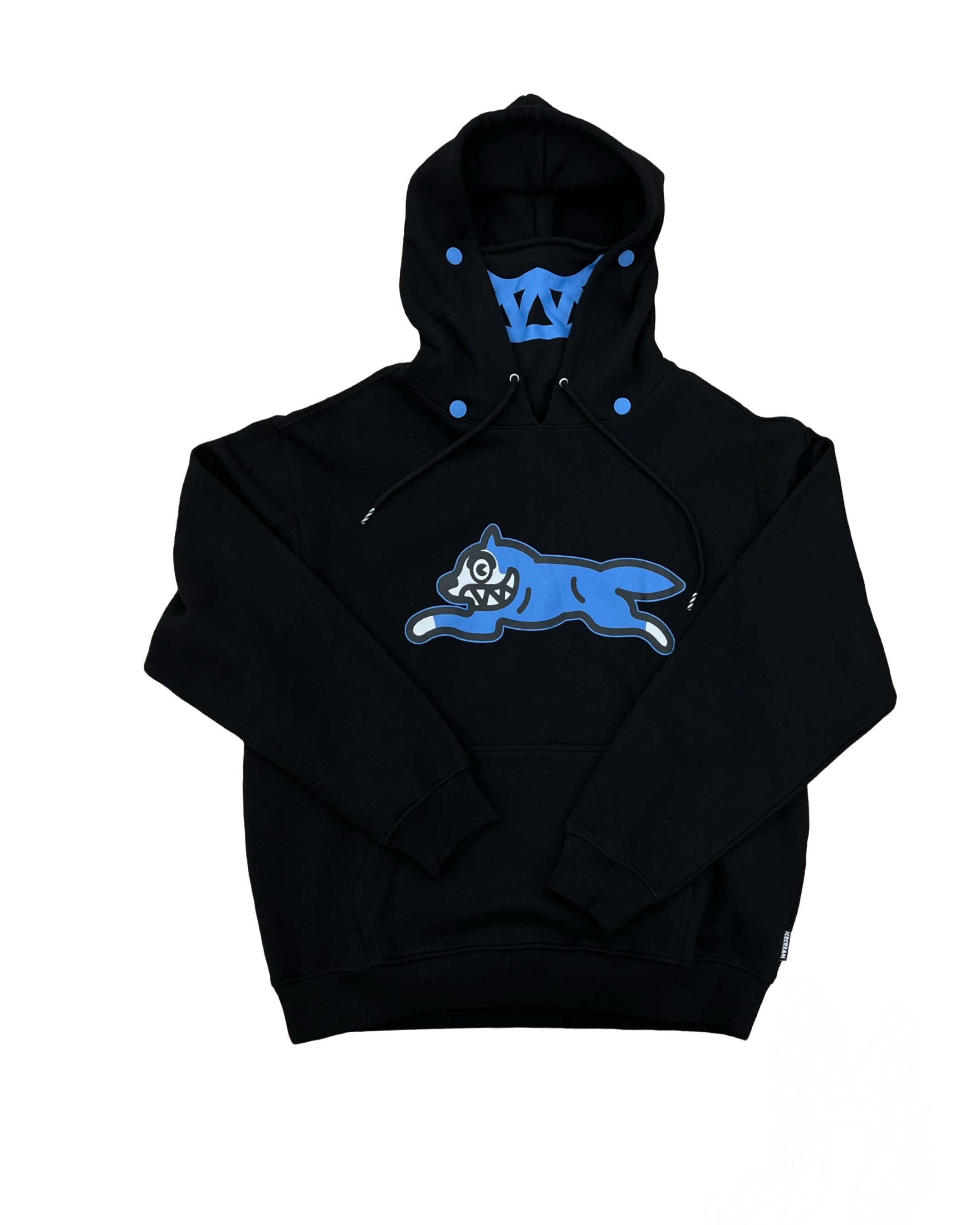 Ice Cream Overlap Hoodie Black TG Sneaks LLC