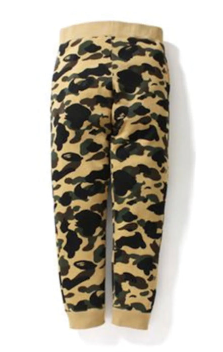 Bape 1st Camo Slim Sweat Pants Yellow