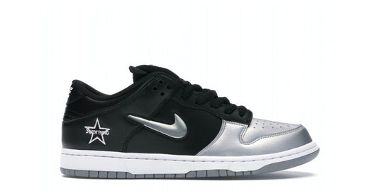 Nike SB Dunk Low Supreme Jewel Swoosh Silver (Men’s)