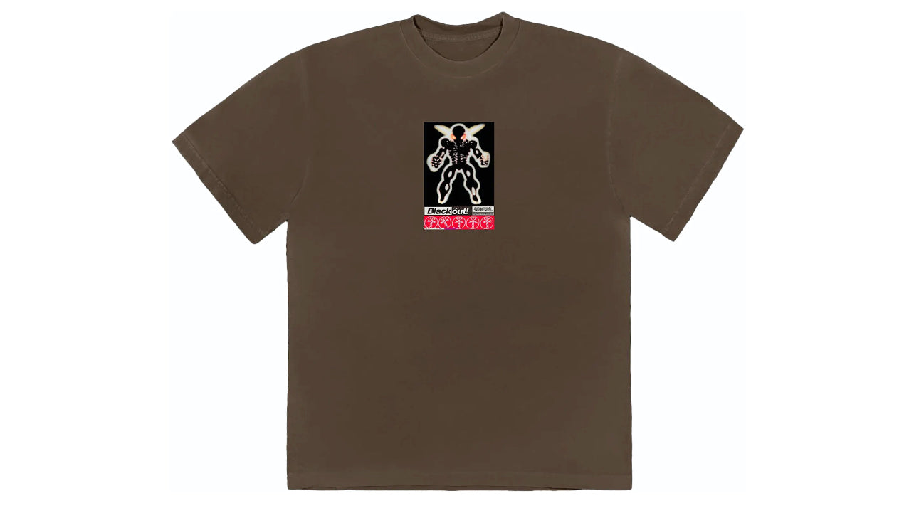 Travis Scott Blackout Tee Brown