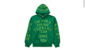 Supreme Team Flocked Hooded Sweatshirt Green