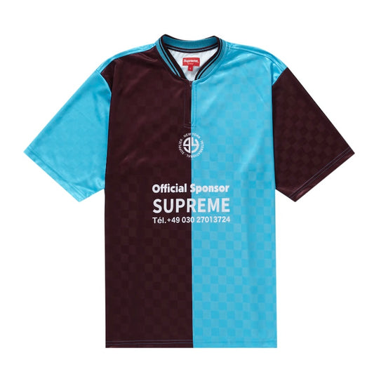 Supreme Split Soccer Jersey Burgundy
