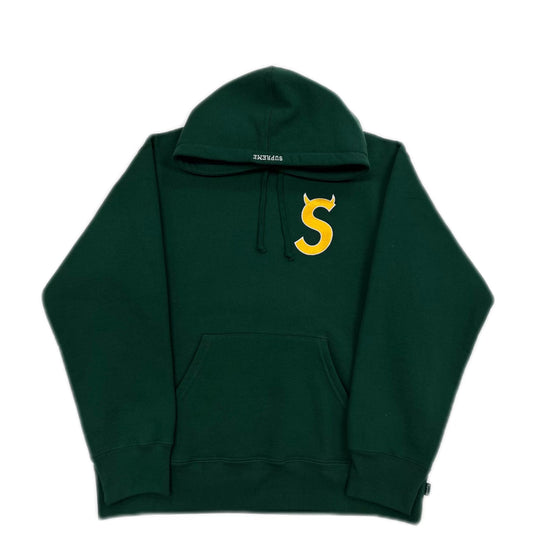 Supreme S Logo Hooded Sweatshirt Dark Green