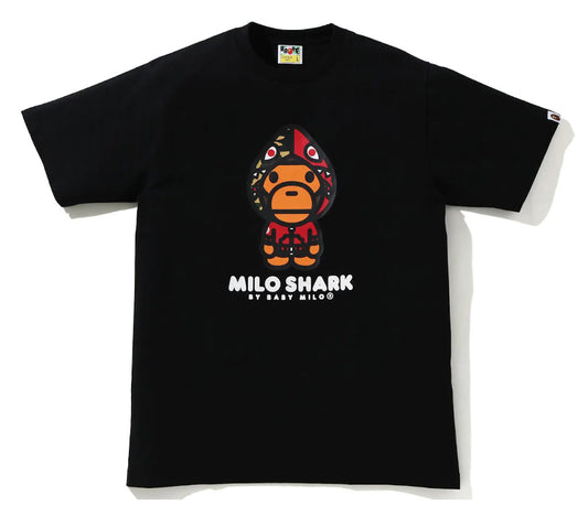 Bape Milo Shark Tee SS21 Black/Red