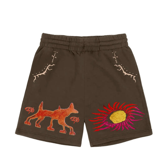 Travis Scott Sun Shorts Brown