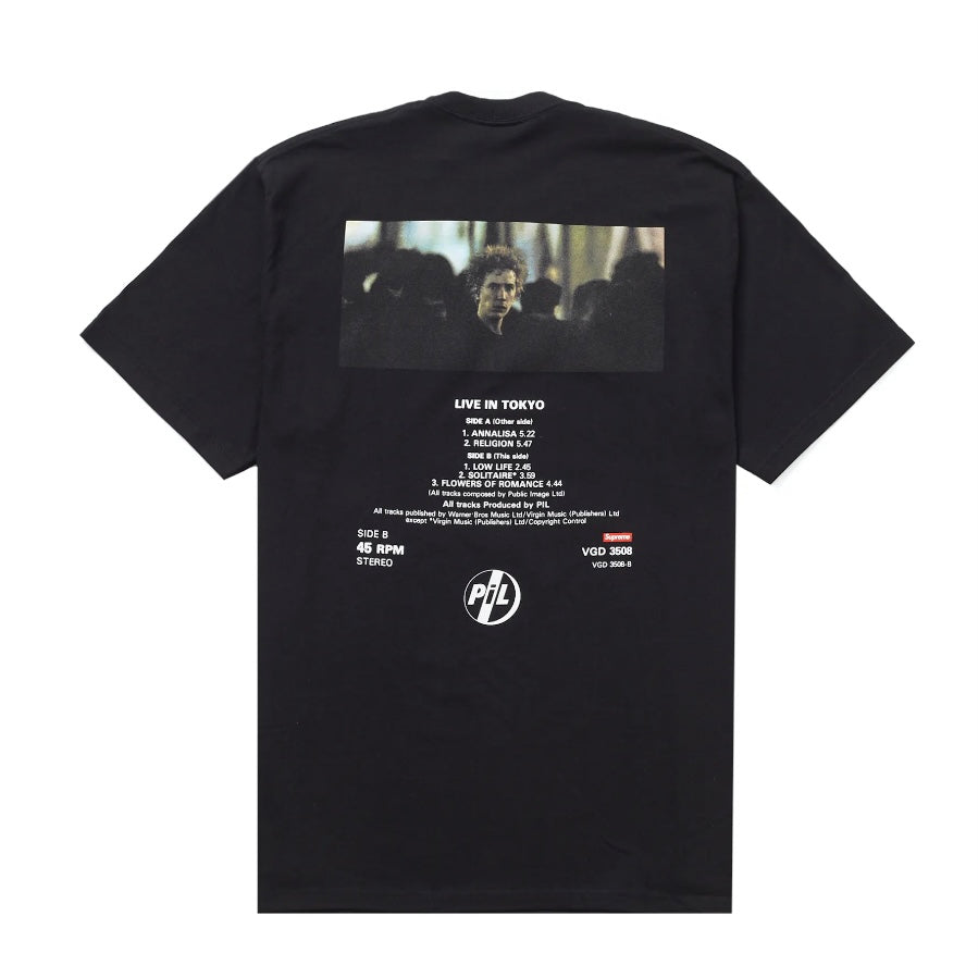 Supreme PiL Live In Tokyo Tee Black