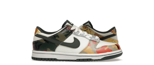 Nike Dunk Low Sail Multi-Camo (Youth)