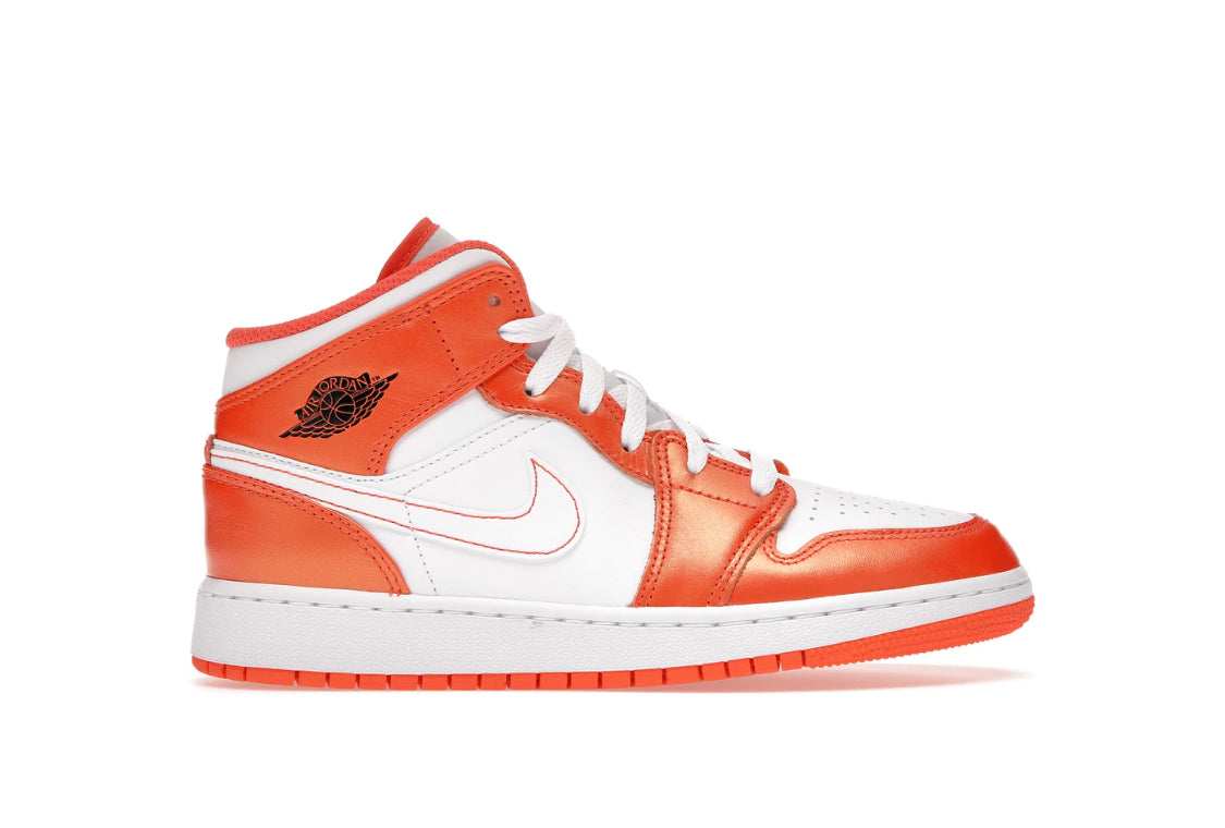 Jordan 1 Mid Metallic Orange (Youth)