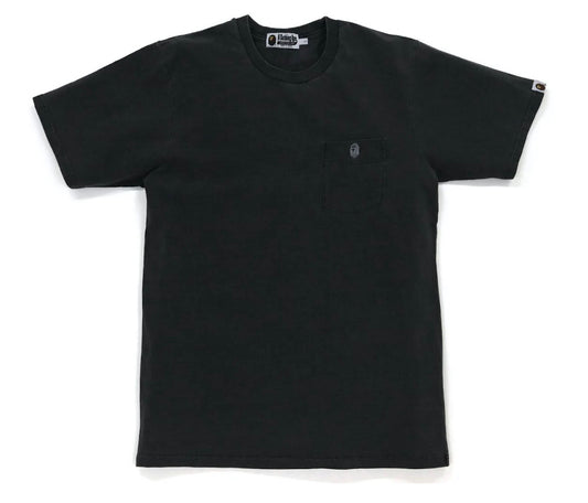 Bape One Point Overdye Pocket Tee Black