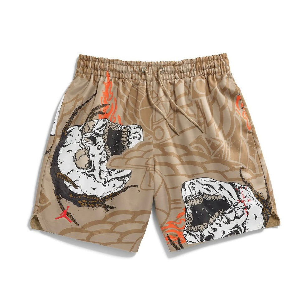 Travis Scott Cactus Jack x Jordan Pool Short Khaki