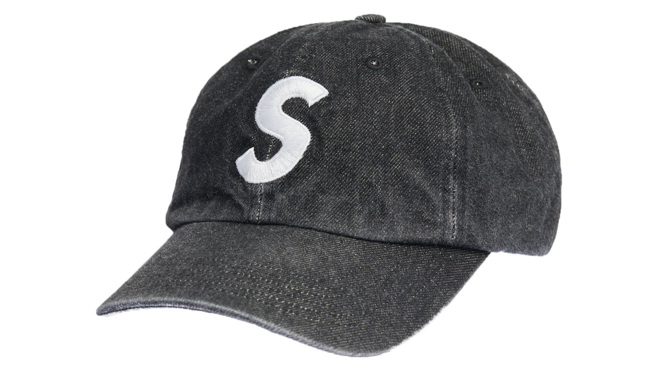 Supreme Kevlar Denim S Logo 6-Panel Black