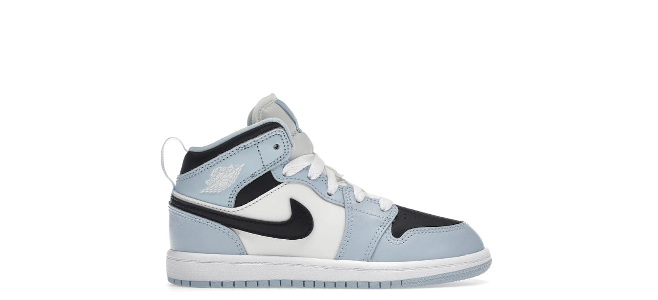 Jordan 1 Mid Ice Blue Black  (PS)