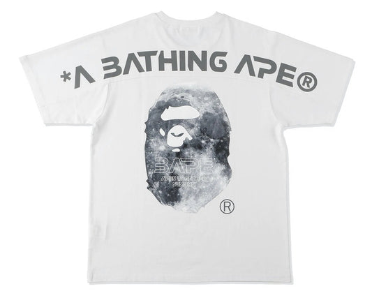 Bape Ape Head Moon Tee White