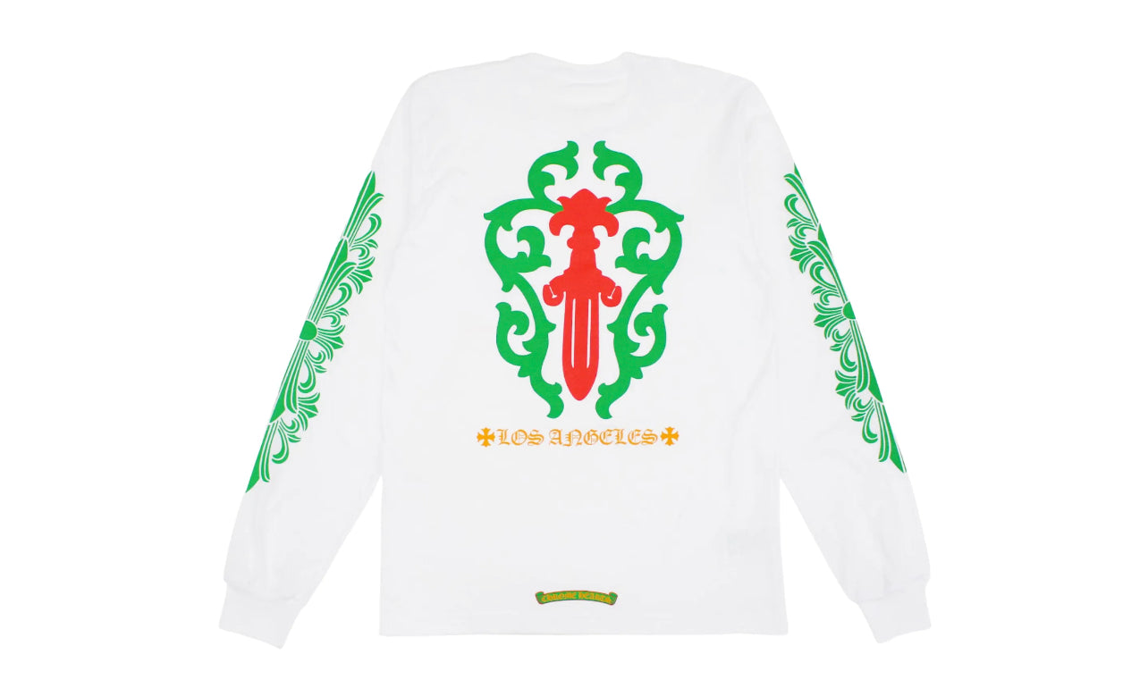 Chrome Hearts Los Angeles Exclusive Christmas L/S T-shirt White