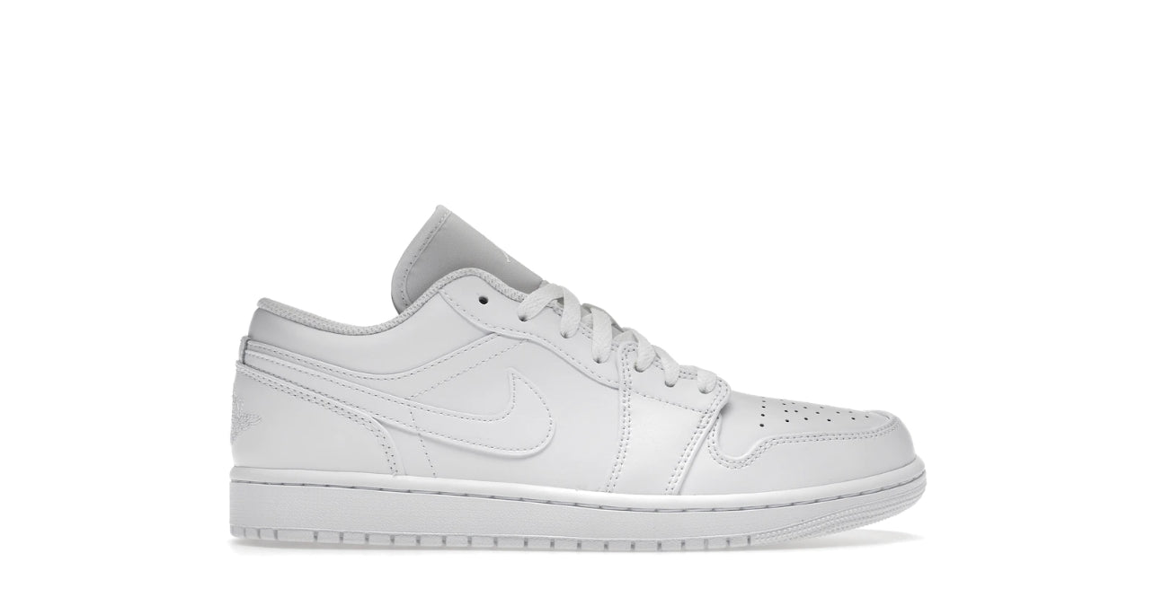 Jordan 1 Low Triple White (Men’s)