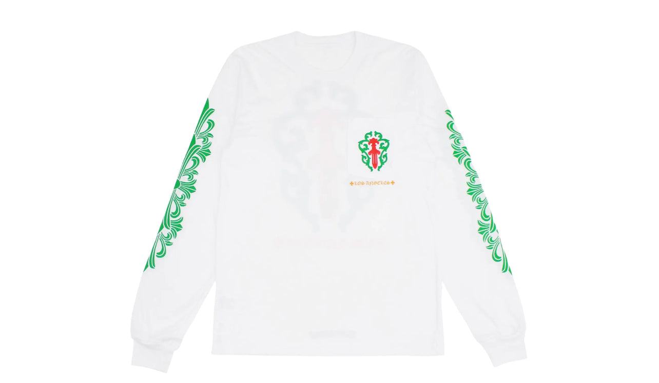 Chrome Hearts Los Angeles Exclusive Christmas L/S T-shirt White