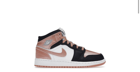 Jordan 1 Mid Light Madder Root (Youth)