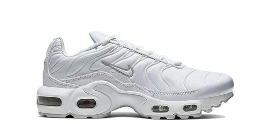 Nike Air Max Plus White Metallic Silver (Youth)
