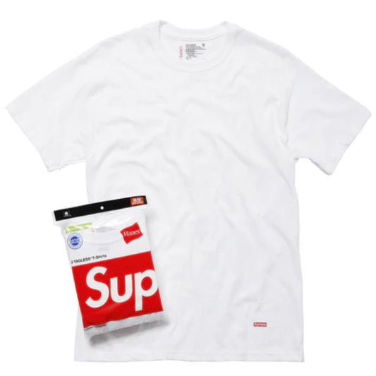 Supreme Hanes Tagless Tees (3 Pack) White