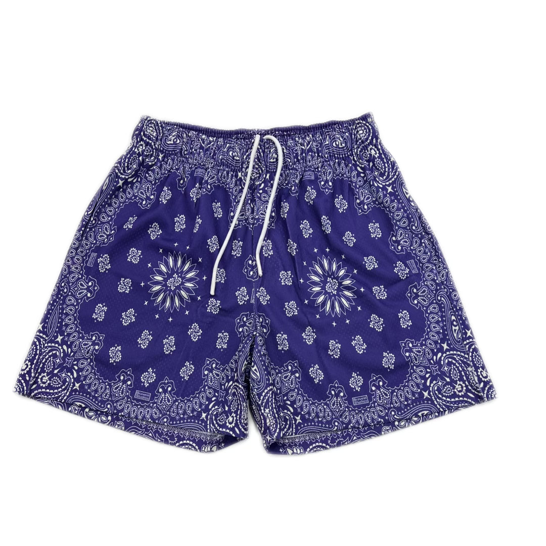 Bravest Studios Purple Paisley Shorts