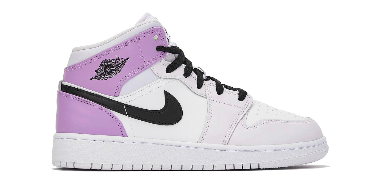 Jordan 1 Mid Barely Grape (Youth)