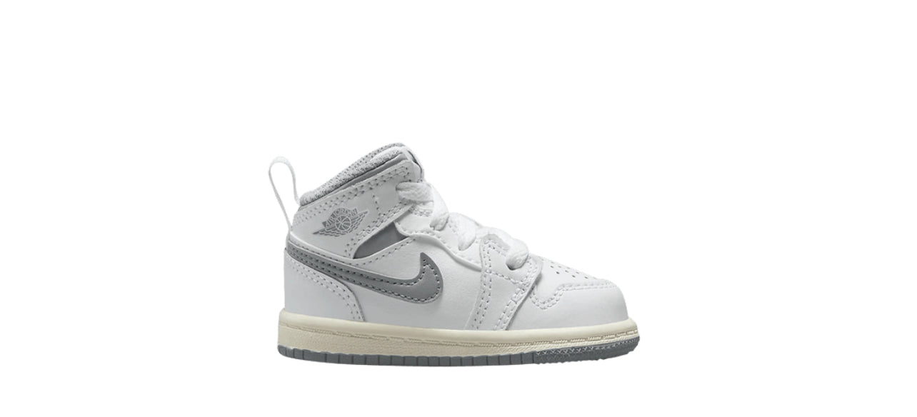 Jordan 1 Mid White Stealth (TD)