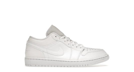 Jordan 1 Low Triple White Tumbled Leather (Men’s)